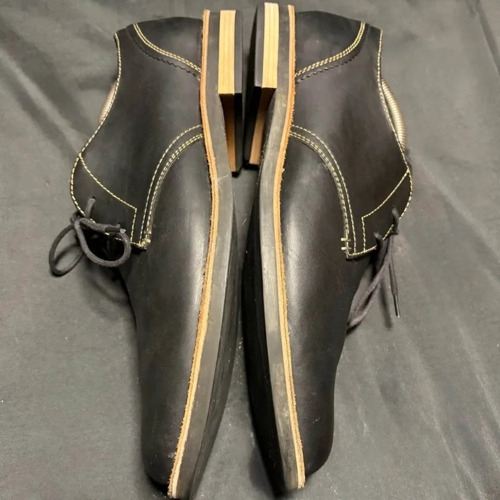 Original Penguin by Munsingwear Men's Black Leather Derby Oxford Shoes Size 12
